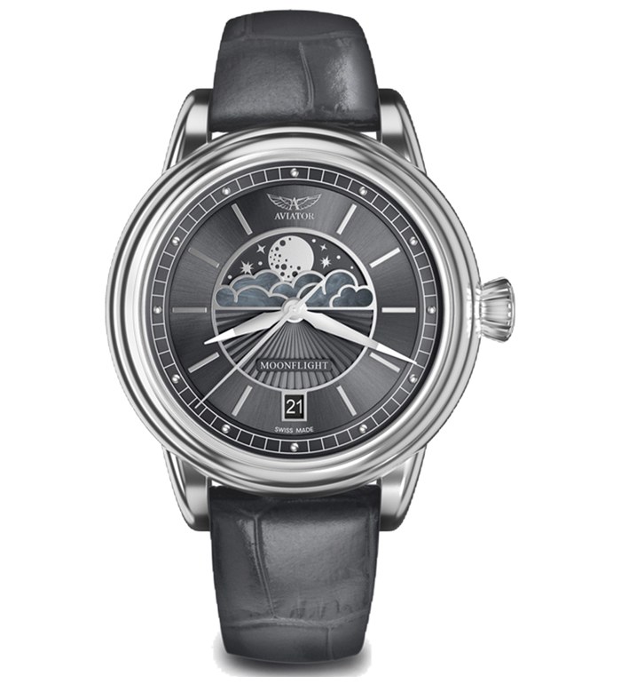 ЧАСОВНИК  AVIATOR DOUGLAS MOONFLIGHT 36MM V.1.33.0.254.4
