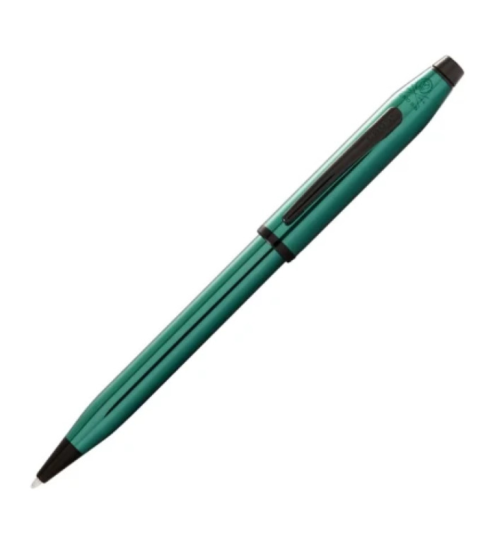 Химикалка Cross Century® II - Translucent Green Lacquer With Polished Black PVD
