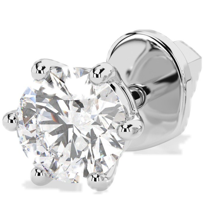 CARA Златни обеци с GIA сертифицирани диаманти K102-10027W