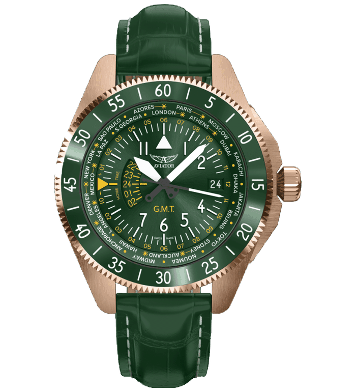AVIATOR AIRACOBRA GMT 42.8MM V.1.37.2.309.4