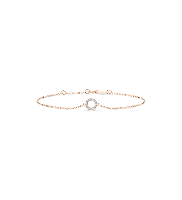 Cara гривна с диаманти 0.07 ct – ЗЛАТНО БИЖУ 14К K105-10015R/14K