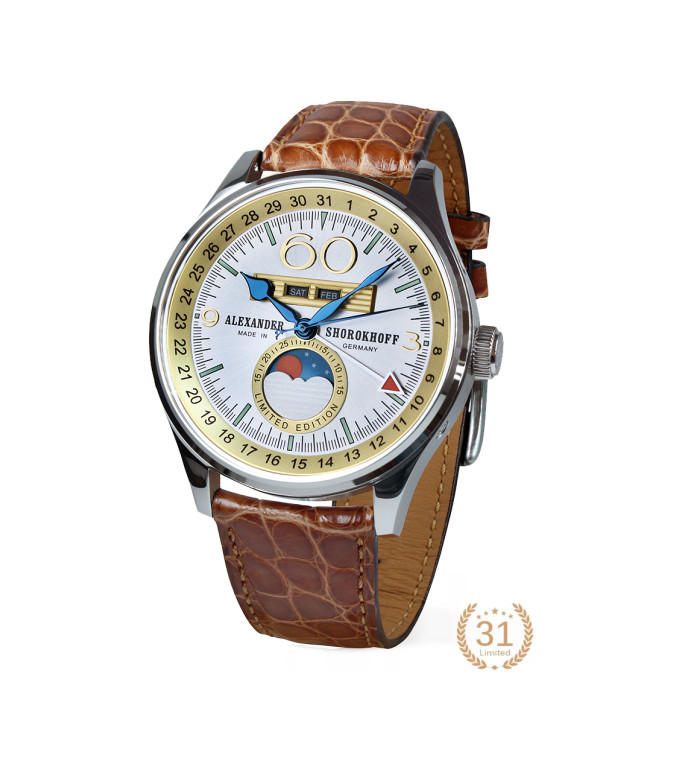 Часовник ALEXANDER SHOROKHOFF FULL CALENDAR MERKUR 2  43.5MM LIMITED EDITION 31PCS AS.VK-MKR2