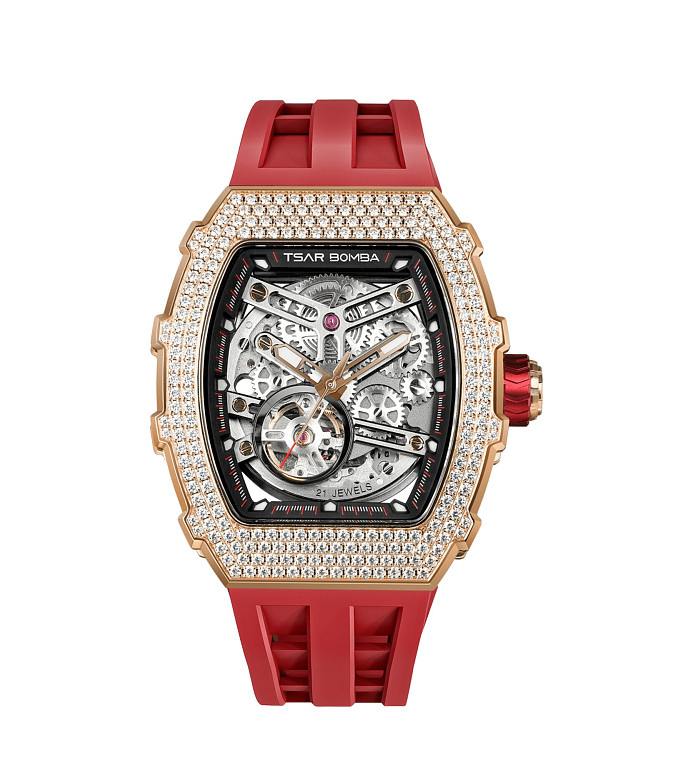 TSAR BOMBA T-Elemental Automatic Red TB8208D-12