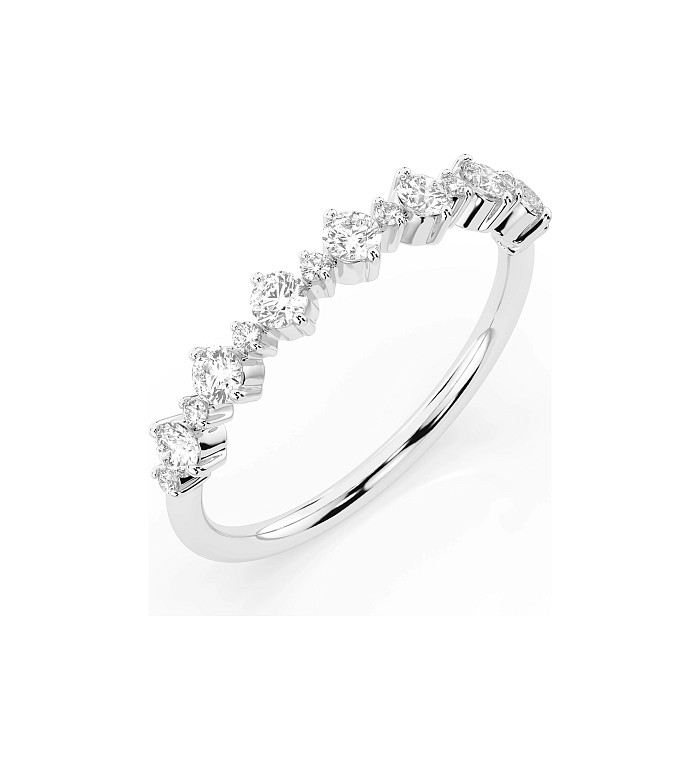 Cara пръстен с диаманти 0.42+0.08 ct – ЗЛАТНО БИЖУ 14К K101-10147W/14K