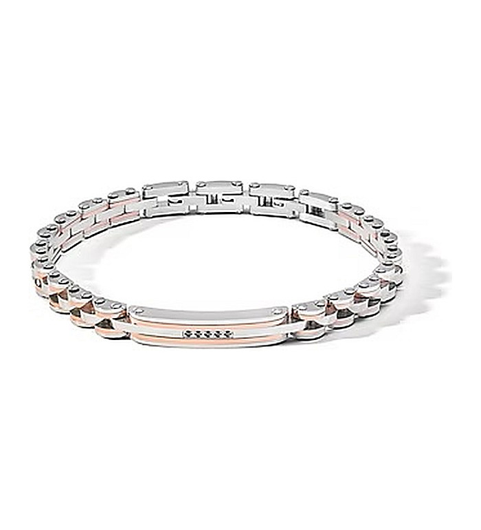 COMETE BRACELET STEEL, CUBIC ZIRCONIA UBR1173