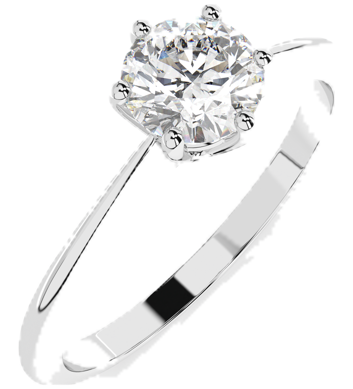 CARA Златен пръстен с диамант 0.50 ct GIA сертификат K101-10027W
