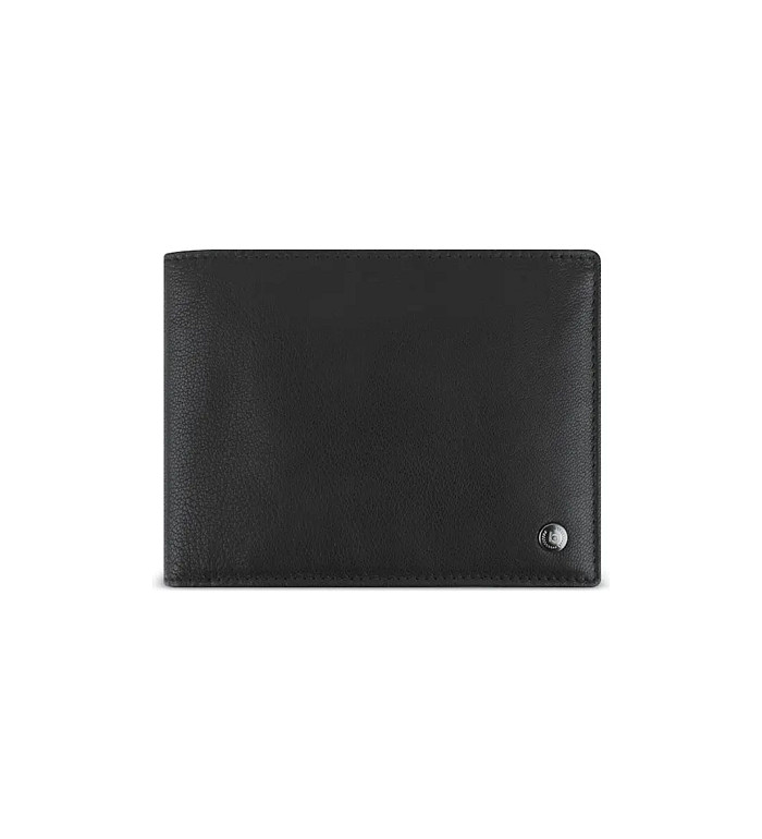 Мъжки кожен портфейл Bugatti - Black Magic 4CC, черен, с RFID защита