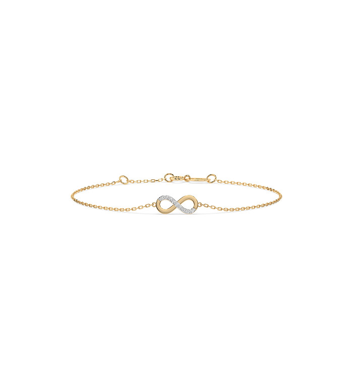 Cara гривна с диаманти 0.05 ct – ЗЛАТНО БИЖУ 14К K105-10009Y/14K