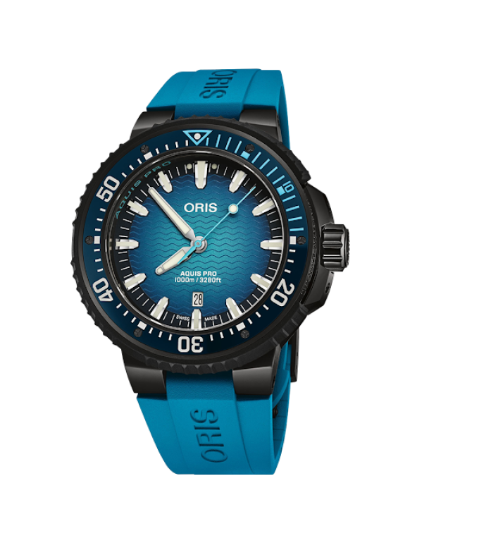 ЧАСОВНИК ORIS AQUIS PRO 1000М 49.5 ММ 01 733 7801 7255-SET