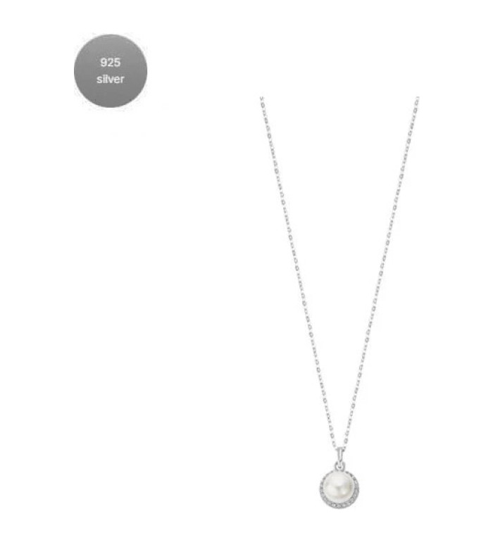 Lotus Silver Pearls сребърно колие LP3480-1/1