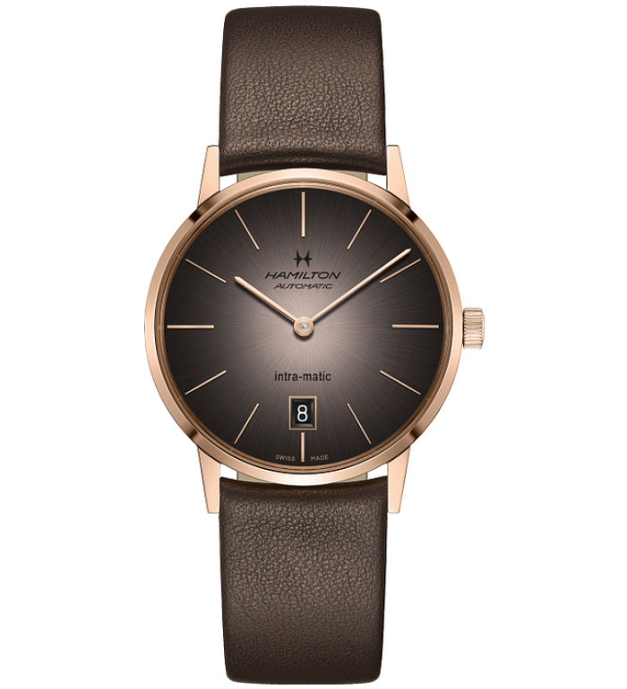 HAMILTON INTRA-MATIC AUTO BROWN 38MM H38465501