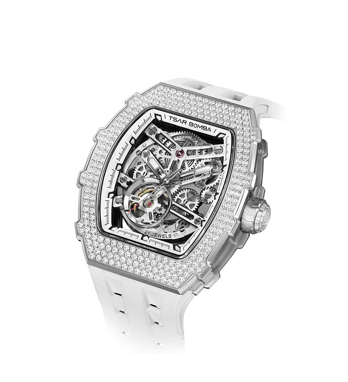 TSAR BOMBA T-Elemental Automatic White TB8208D-11
