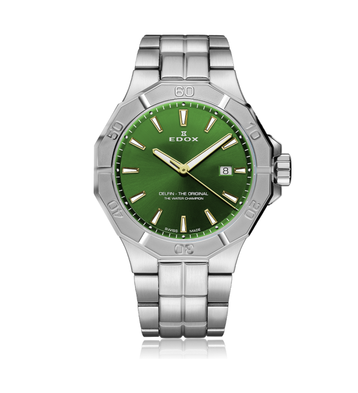 ЧАСОВНИК EDOX DELFIN DATE QUARTZ 43MM 53021 3M VID