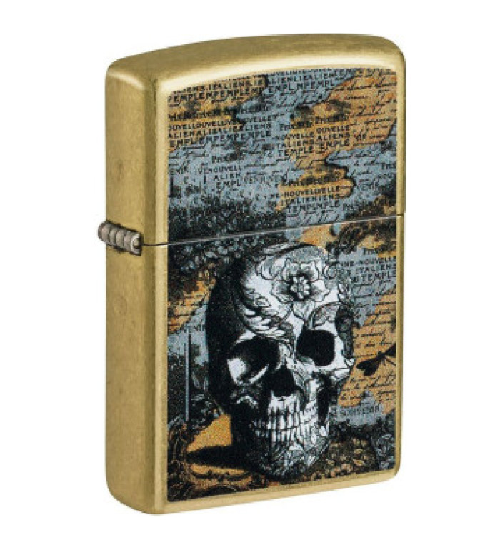 Запалка Zippo - Floral Skull Design