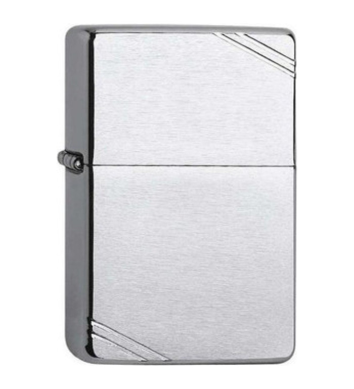 Запалка Zippo 230 - Brushed Chrome Vintage With Slashes