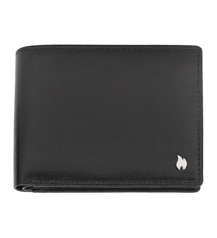 MEN'S WALLET ZIPPO - SIGNATURE, WITH COIN HOLDER, RFID PROTECTION, BLACK