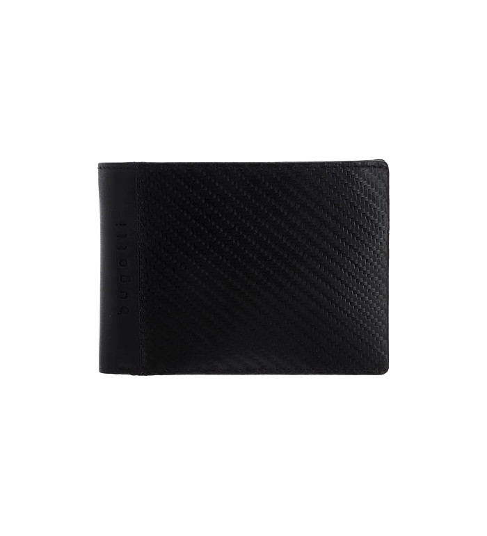 Мъжки портфейл Bugatti - Comet M, RFID защита, черен