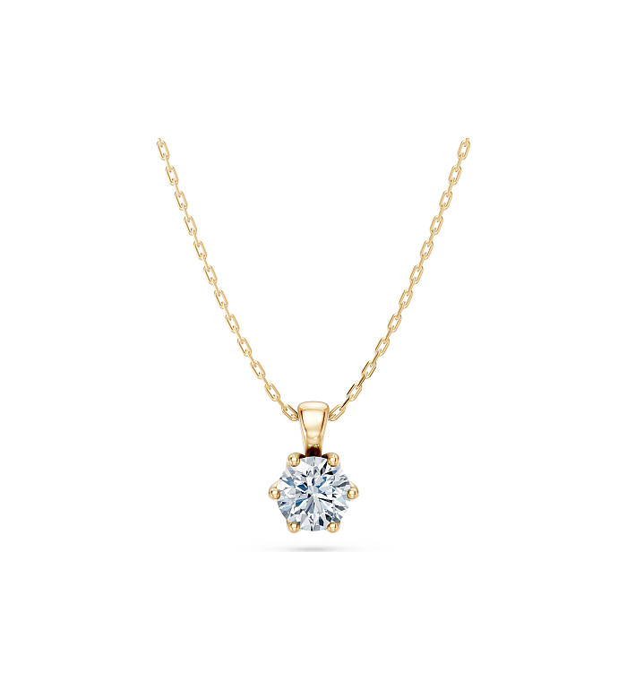 Cara колие с диамант 0.50 ct GIA сертификат – ЗЛАТНО БИЖУ 14К K104-10004Y(5.1)/14K