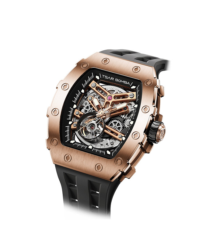TSAR BOMBA Black Gold Emperor Automatic JYTB8208AG