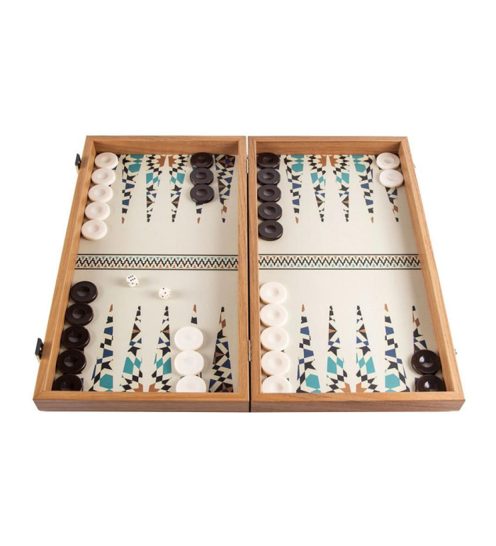 WOODEN BACKGAMMON MANOPOULOS - ANATOLIA, 53X48 CM