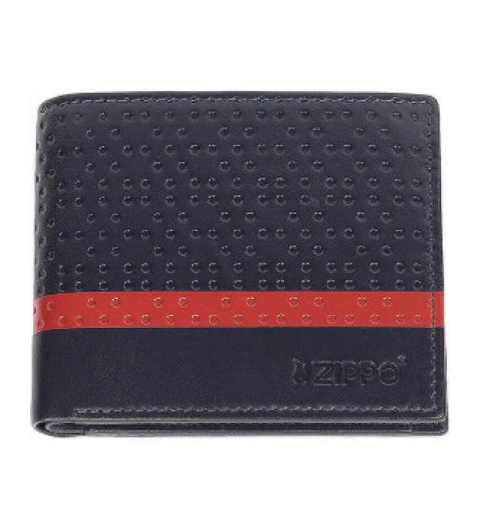 Мъжки портфейл Zippo - Navy Blue, с Rfid защита и монетник, тъмносин