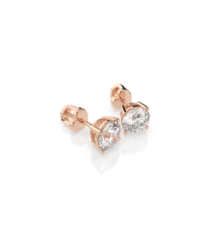 CARA Златни обеци с диаманти 1.40 ct GIA сертификат K102-10012R