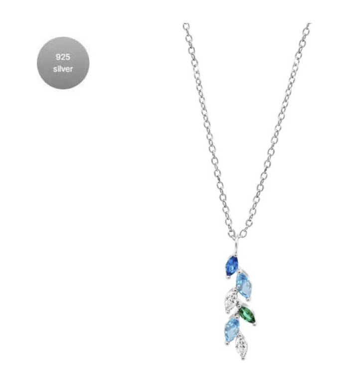 LOTUS SILVER SILVER NECKLACE LP3582-1/2