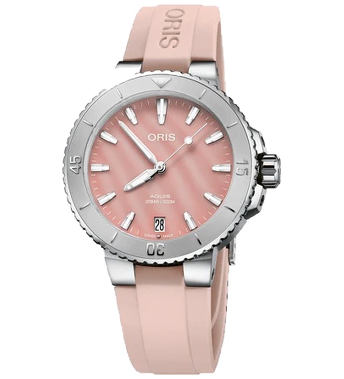 ORIS AQUIS DATE 36.5MM LADIES WATCH 733 7770 4158-07 4 18 66FC
