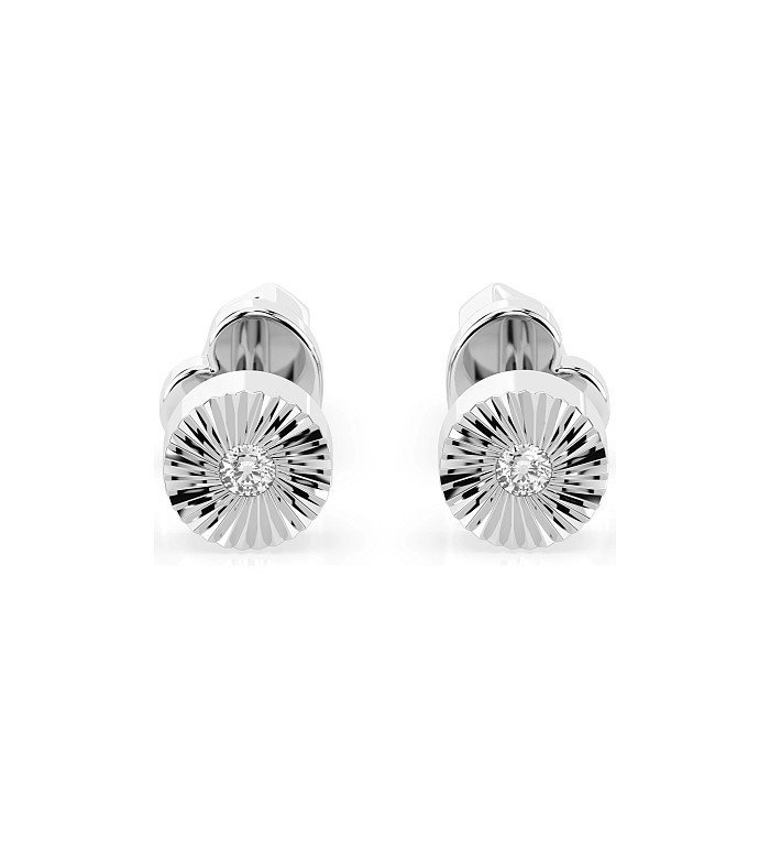 Cara обеци с диаманти 0.04 ct – ЗЛАТНО БИЖУ 14К K102-10049W/14K