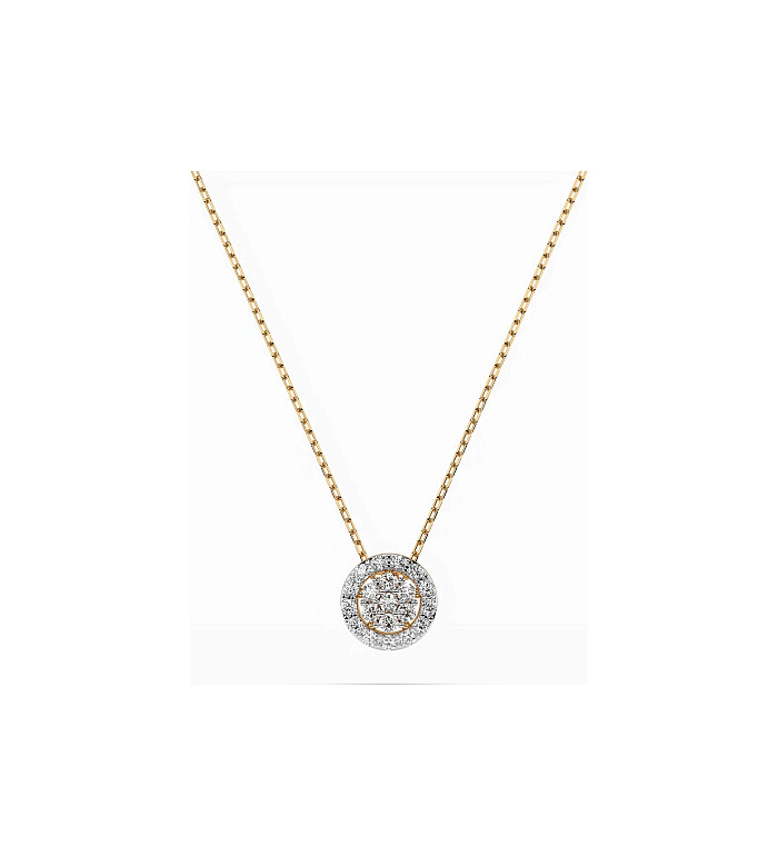 Cara колие с диаманти 0.08+0.07 ct – ЗЛАТНО БИЖУ 14К K104-10038R/14K