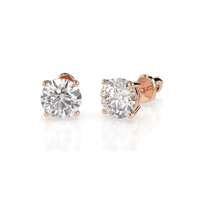 Cara обеци с диаманти 1.40 ct GIA сертификат – ЗЛАТНО БИЖУ 14К K102-10012/1R(5.7)/14K