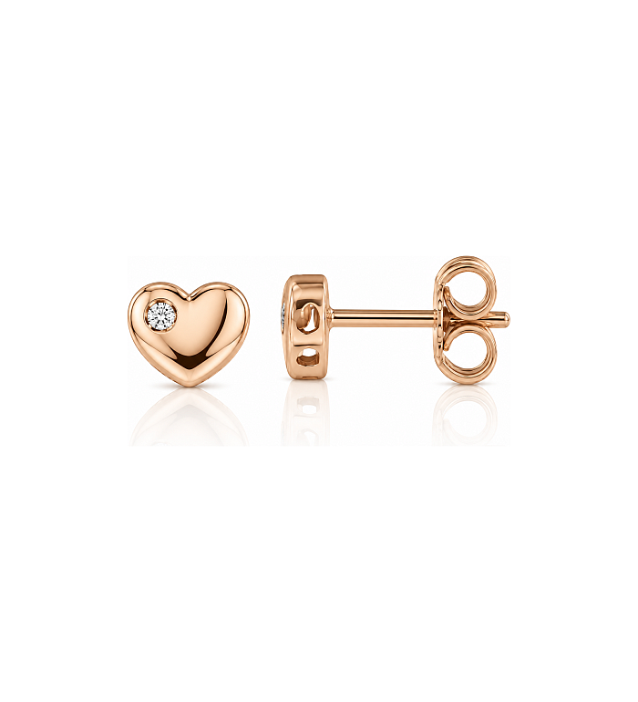 Cara Diamanti златни обеци с диаманти BB0462R/0.01Ct Si/h