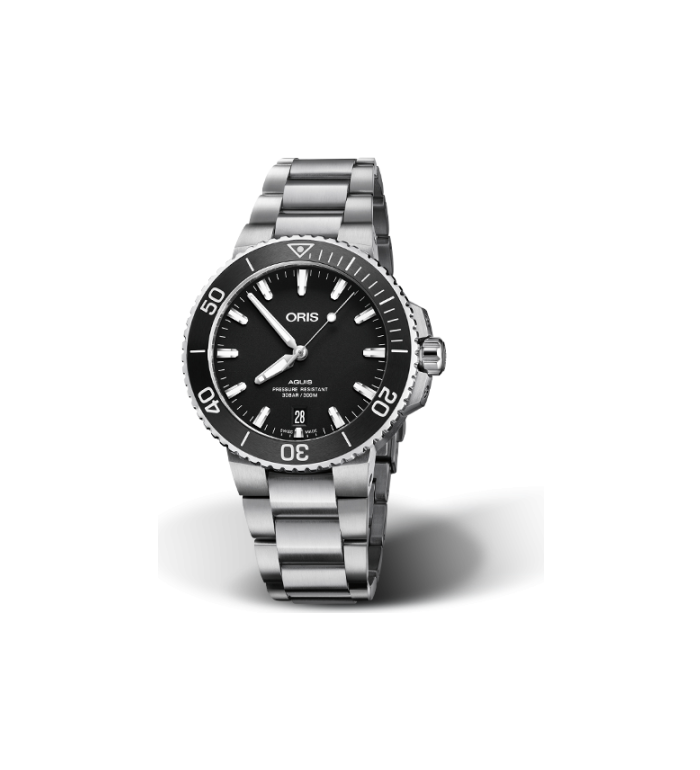 ORIS AQUIS DIVING DATE AUTOMATIC 39.50MM MEN'S WATCH 733 7732 4124-07 8 21 05EB