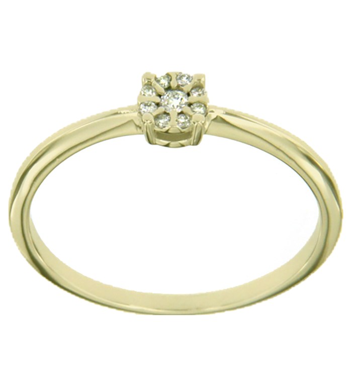 CARA DIAMANTI ЗЛАТЕН ПРЪСТЕН С ДИАМАНТ AA0570Y/0.07ctsSI/H