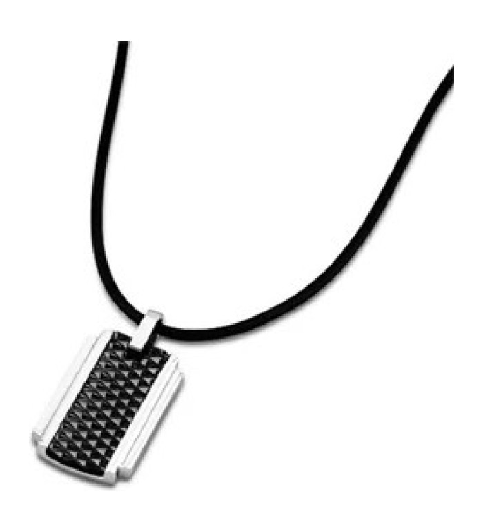 Lotus Style Mеn in black кожено колие LS1515-1/1