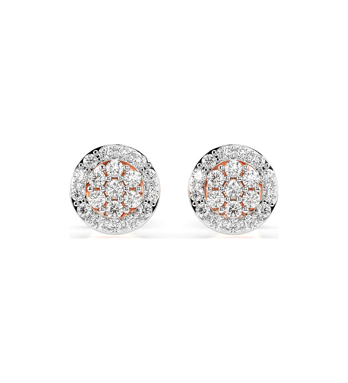Cara обеци с диаманти 0.16+0.14 ct – ЗЛАТНО БИЖУ 14К K102-10072R/14K
