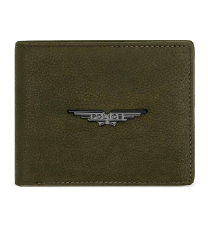 Мини мъжки портфейл Police - Spike Khaki
