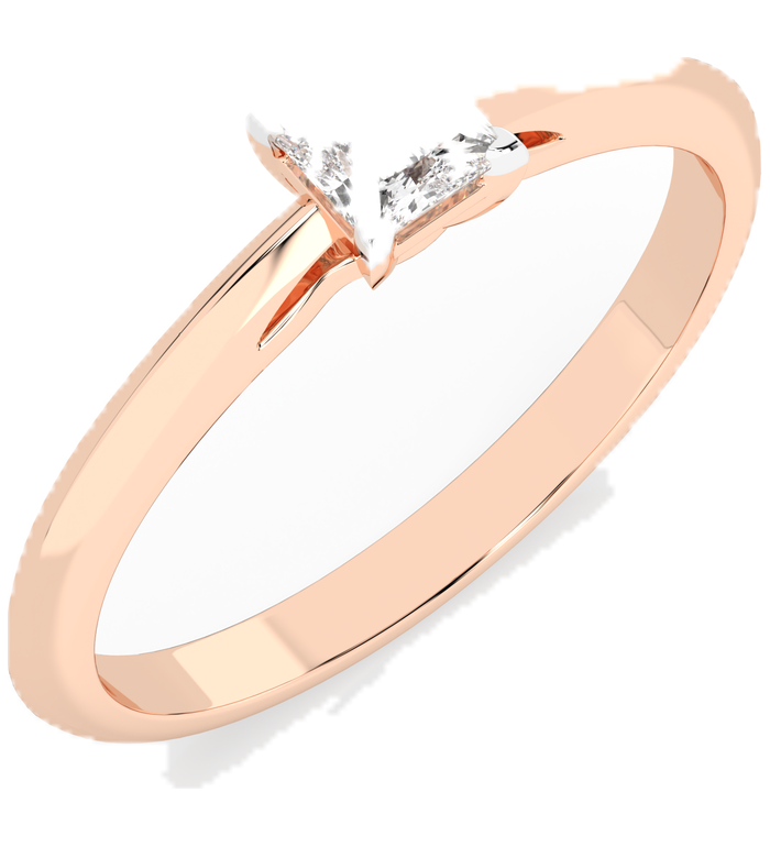 CARA Златен пръстен с диамант 0.30 ct GIA сертификат K101-10190R PR