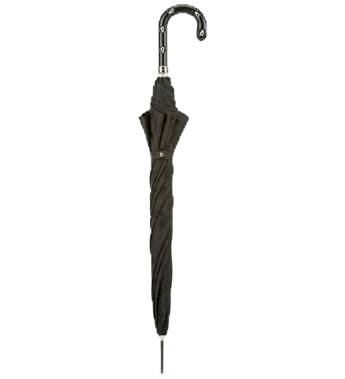 PASOTTI ЧАДЪР  BLACK CAMOUFLAGE,LEATHER HANDLE WITH SKULLS 478 11780-142 H39T
