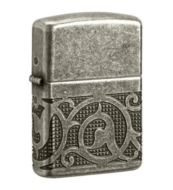 Запалка Zippo - Armor® Antique Silver Pattern Design