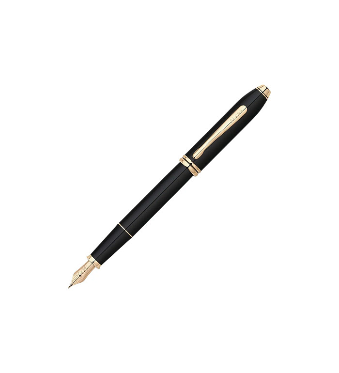 Писалка Cross Townsend - Black/Gold, M перо