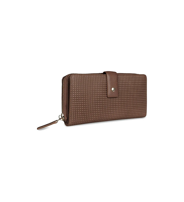 Дамски портфейл Bugatti - Noemi Long, RFID защита, кафяв