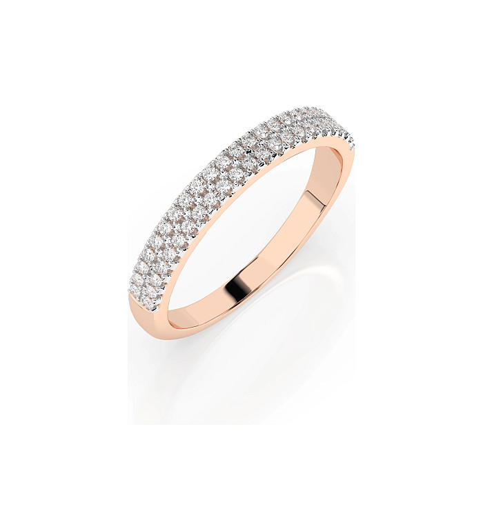 Cara пръстен с диаманти 0.18 ct – ЗЛАТНО БИЖУ 14К K101-10300R/14K