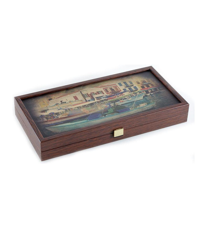 BACKGAMMON FOR GAME MANOPOULOS - HARBOUR, 48X48 CM