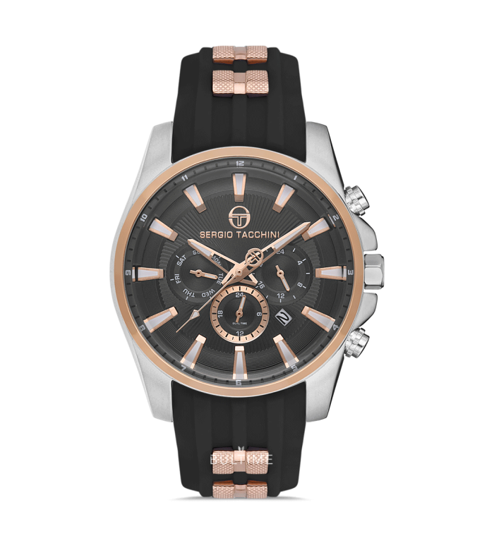 SERGIO TACCHINI DUAL TIME 45MM MEN`S WATCH ST.1.10224-5