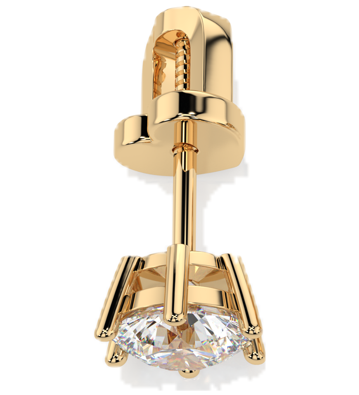 CARA Златни обеци с диаманти 0,80 ct GIA сертификат K102-10151Y
