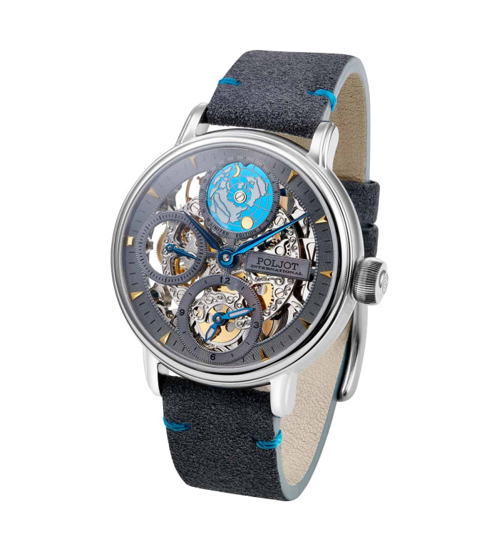 POLJOT INTERNATIONAL GLOBETROTTER HAND WINDING 43MM MEN'S WATCH LIMITED EDITION 300PIECES 9730.2940553