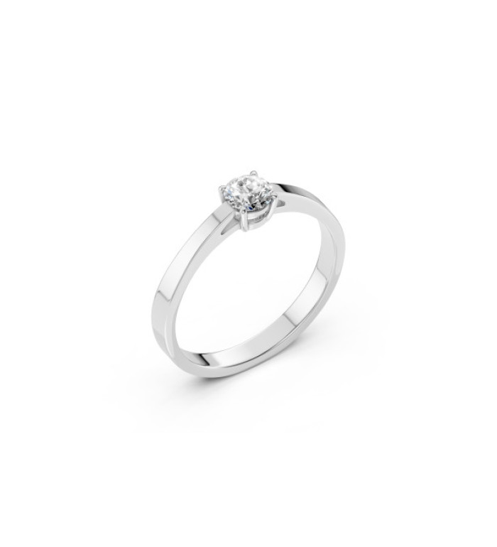 CARA Златен пръстен с диамант 0.35 ct GIA сертификат K101-10012W