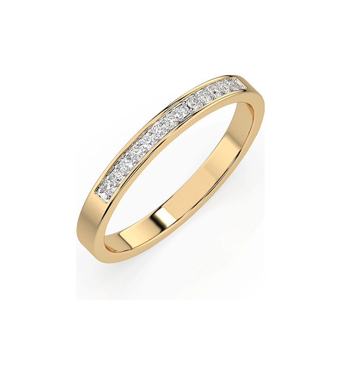 Cara пръстен с диаманти 0.04+0.07 ct – ЗЛАТНО БИЖУ 14К K101-10065Y/14K