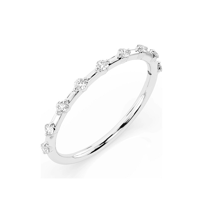 Cara пръстен с диаманти 0.18 ct – ЗЛАТНО БИЖУ 14К K101-10145W/14K